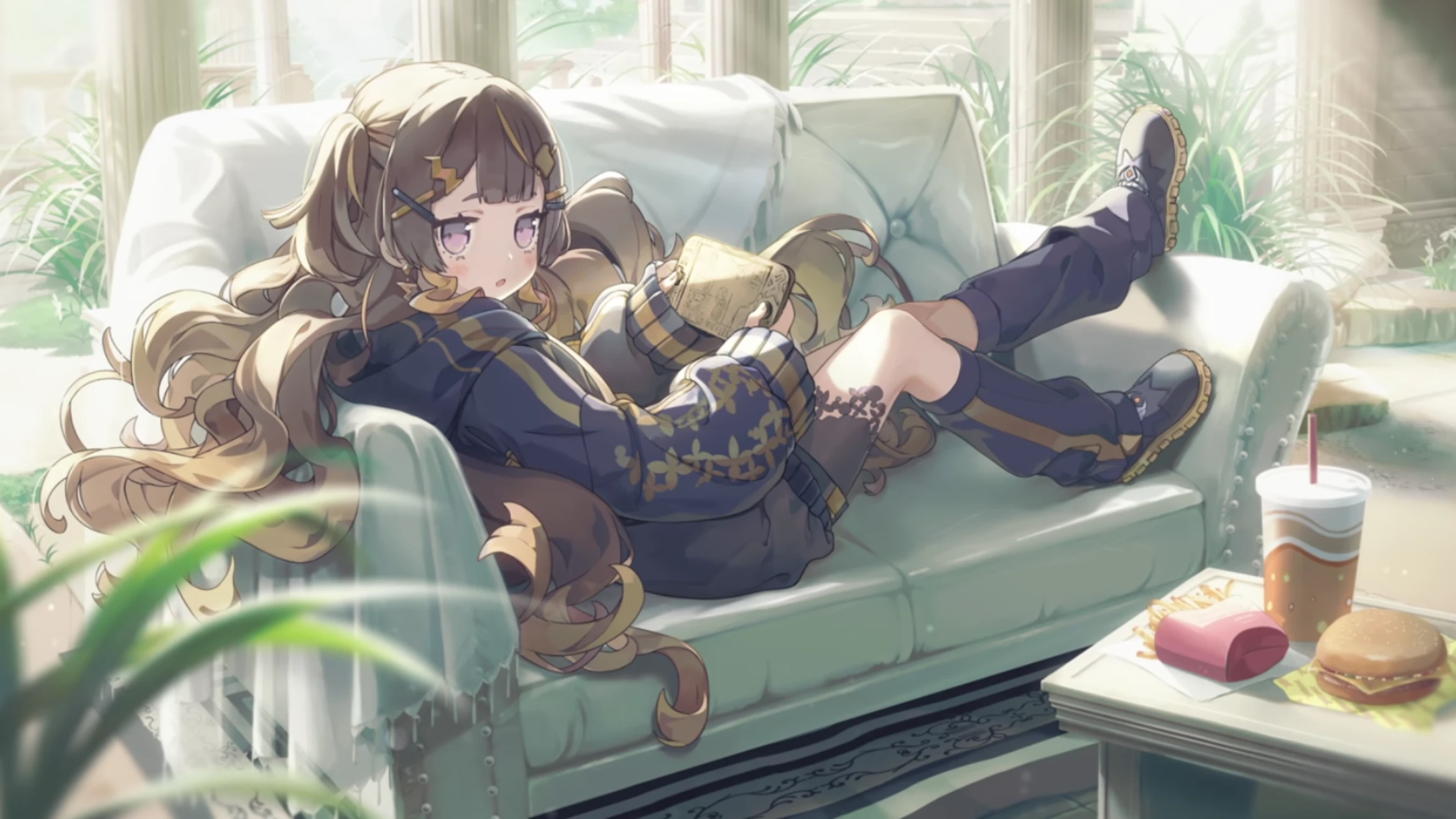 ソファに沈んでまったりゲーム アーニャ・メルフィッサの衣装イラスト