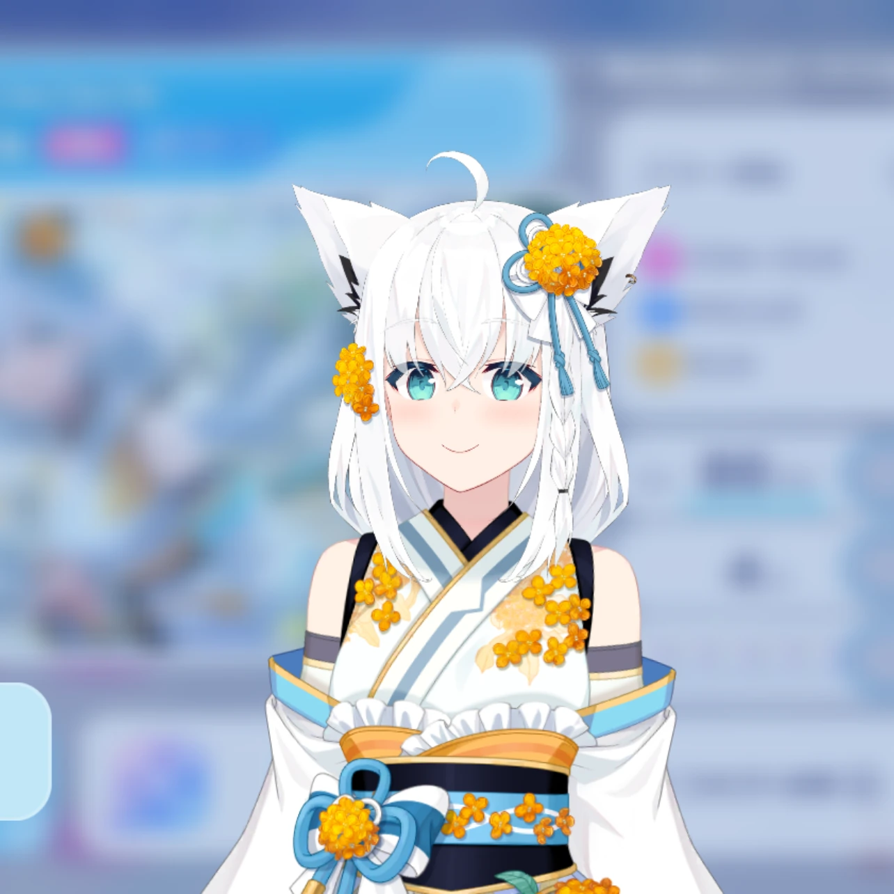 狐のお宮でこんこんこん 白上フブキの3Dモデル