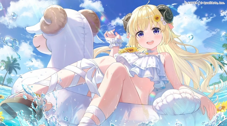 水着角巻わため