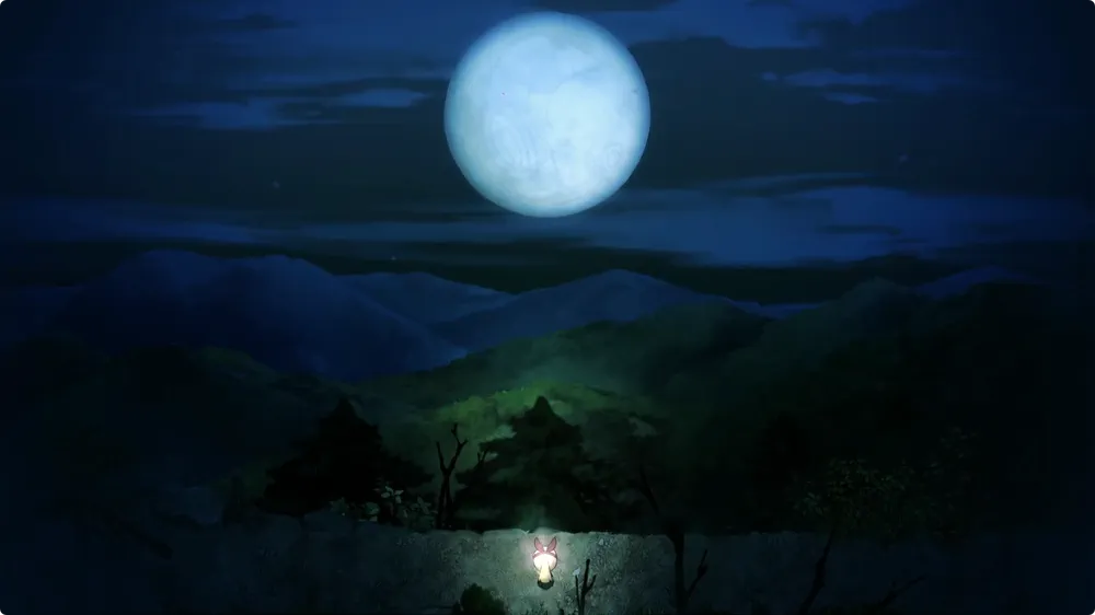 ほの暮しの庭_化け兎