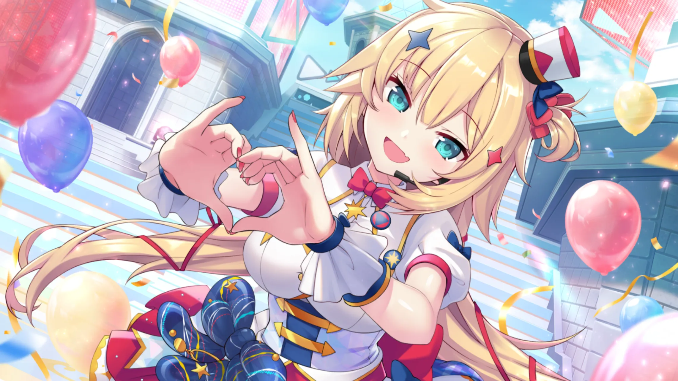 ハートくすぐる奔放ライブ 赤井はあとの衣装イラスト
