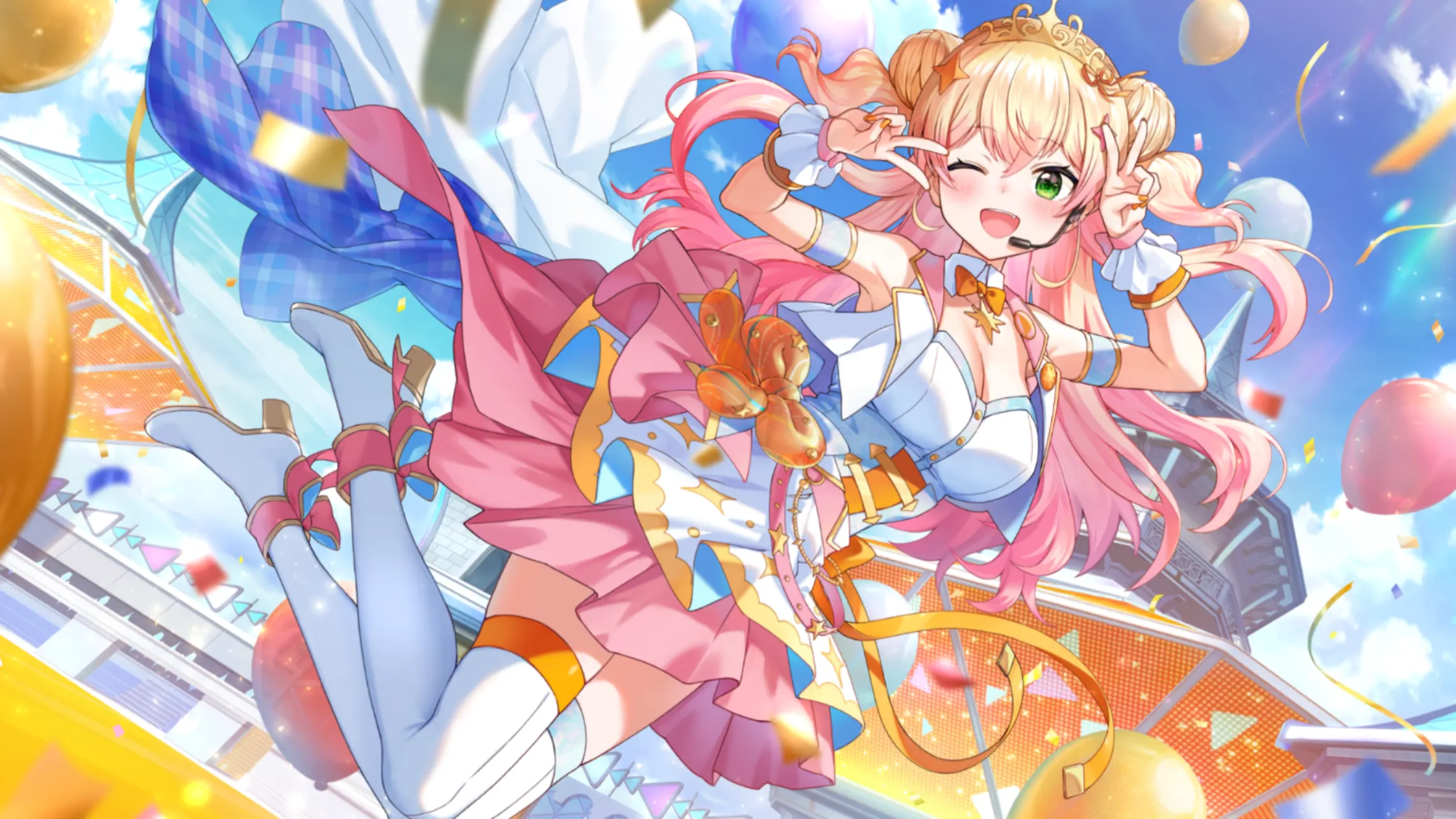 get excited ジャンプ！ 桃鈴ねねの衣装イラスト