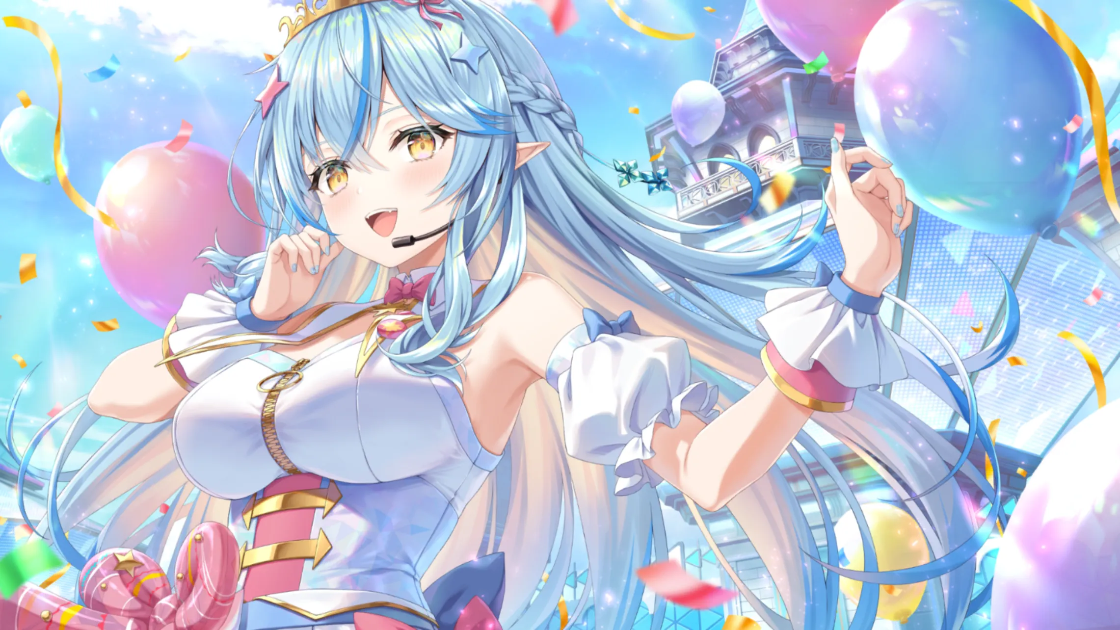 照らすsnow mood！ 雪花ラミィの衣装イラスト
