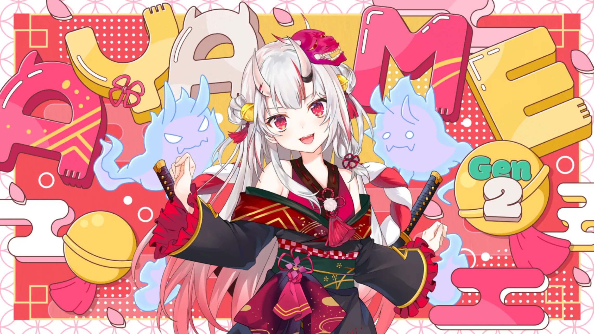 We are hololive! 百鬼あやめの衣装イラスト