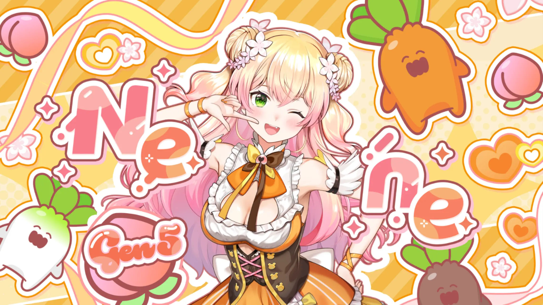 We are hololive! 桃鈴ねねの衣装イラスト