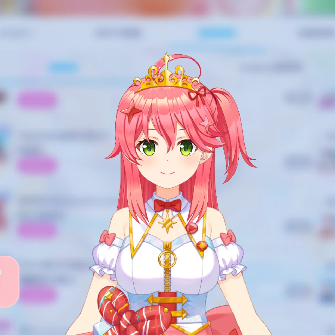両手広げるCheerful show さくらみこの衣装3Dモデル