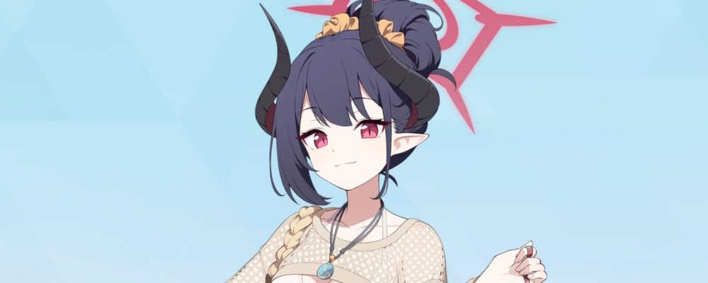 ブルアカ_水着チアキ