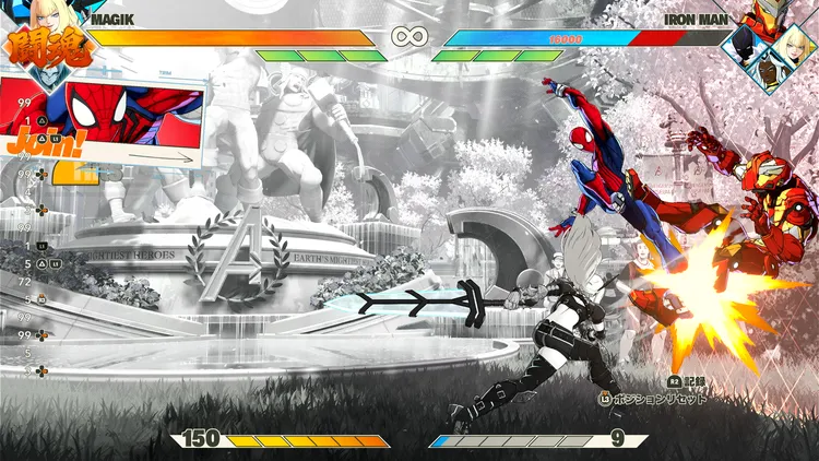 マーベル闘魂_ステージ_壁張り付き