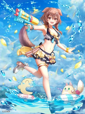 白猫_戌神ころね_水着_立ち絵