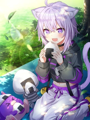 白猫_猫又おかゆ_覚醒絵