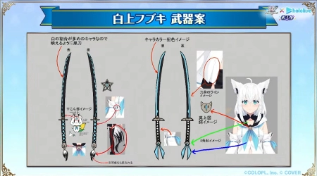 白猫_白上フブキ_武器案_ホロライブ3最新情報