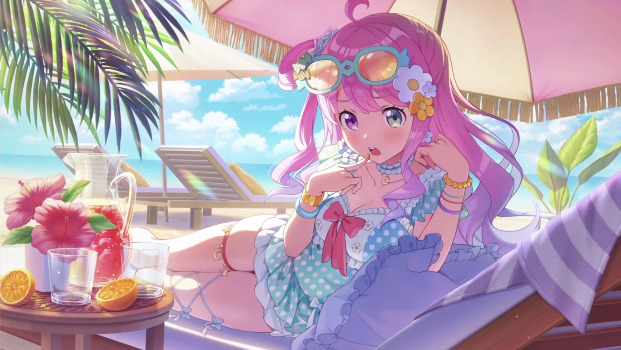 ホロドリ_のんびり姫のおねだりビーチ 姫森ルーナ_イラスト