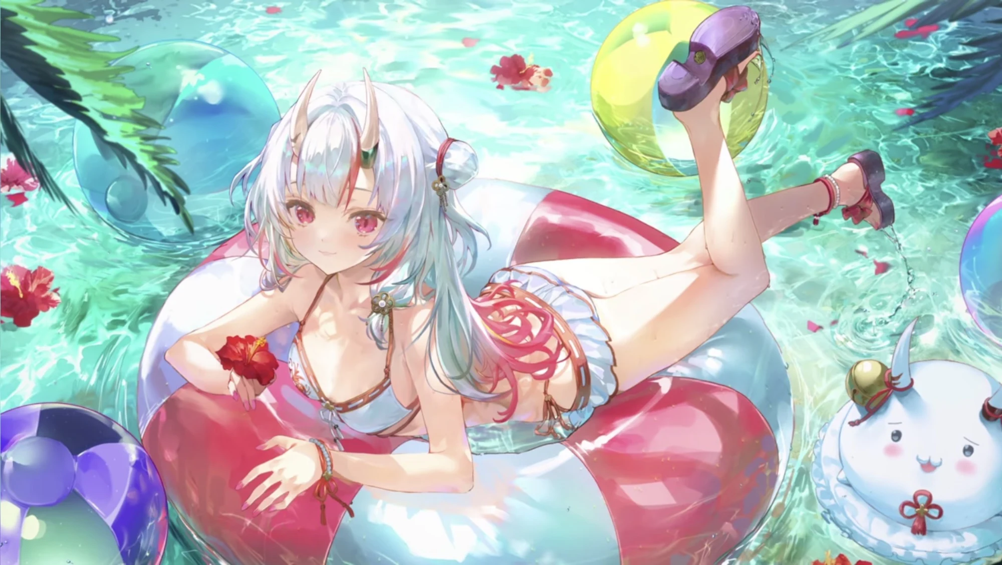 ホロドリ_鬼神流・ぷかぷかリゾート 百鬼あやめ_イラスト