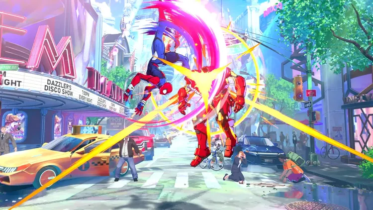 マーベル闘魂_アラクネッドアサルトM(空中)