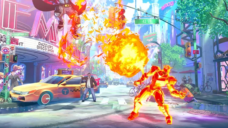 マーベル闘魂_エレメントブラスト炎(空中)
