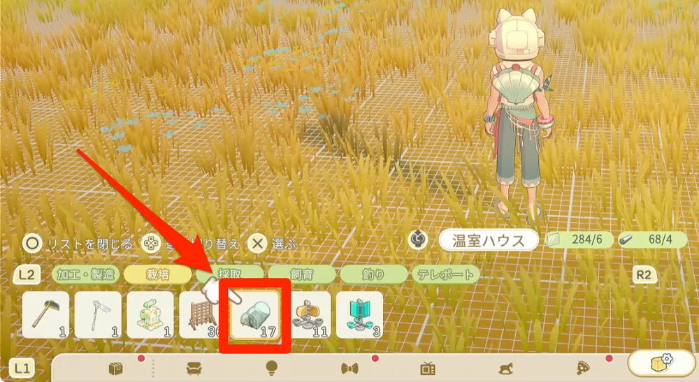 スターサンドアイランド_温室の作り方_手順1