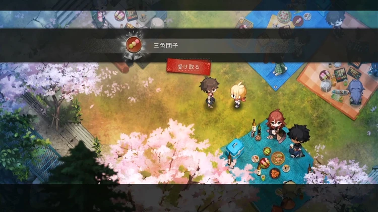 ほの暮らし_お花見_三色団子