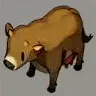 ほの暮しの庭_ウシ/茶