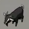 ほの暮しの庭_ヤギ/黒