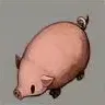 ほの暮しの庭_ブタ/ピンク