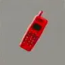 ほの暮しの庭_真っ赤な携帯電話