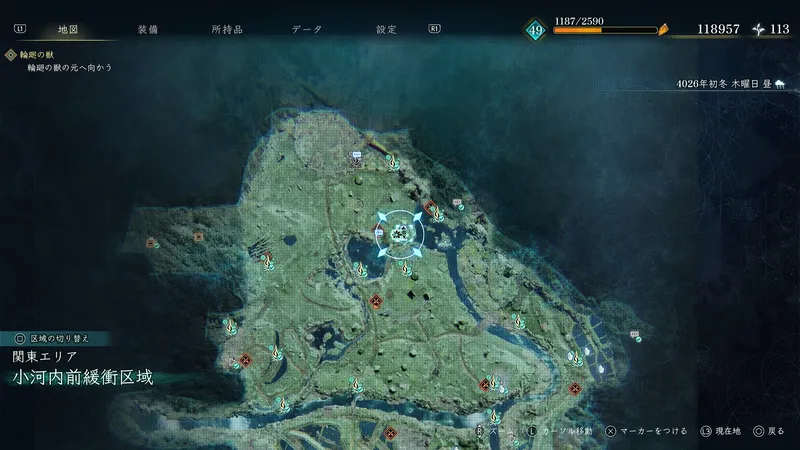 BoR_小河内前緩衝区域_伝承ゴーレム_伝承ゴーレム_マップ