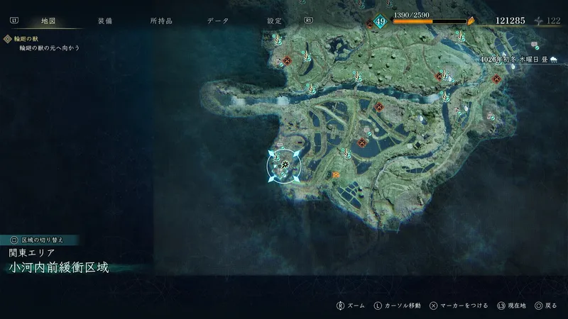 BoR_小河内前緩衝区域_ドキュメント_燃やし尽くせ_マップ