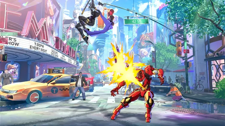 マーベル闘魂_ヴィブラニウムダガーズ(空中)