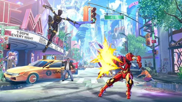 マーベル闘魂_ヴィブラニウムダガーズ(空中)