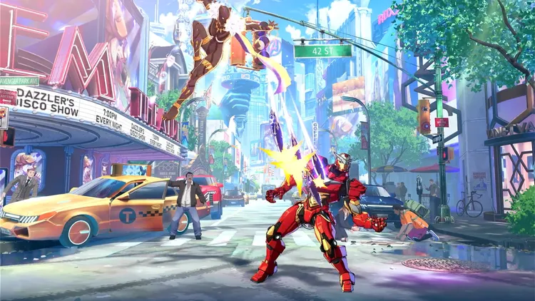 マーベル闘魂_ヴィブラニウムダガーズ(空中)