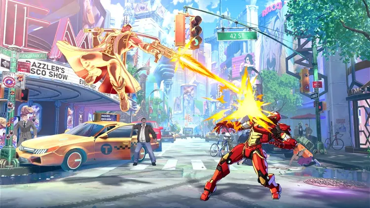 マーベル闘魂_バレットバラージH(空中)