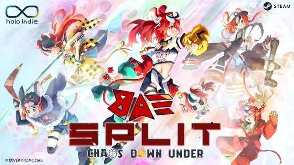 「holo Indie」より、ハコス・ベールズ主人公の無料ターン制RPG『BaeSplit: Chaos Down Under』のSteamストアページが公開！
