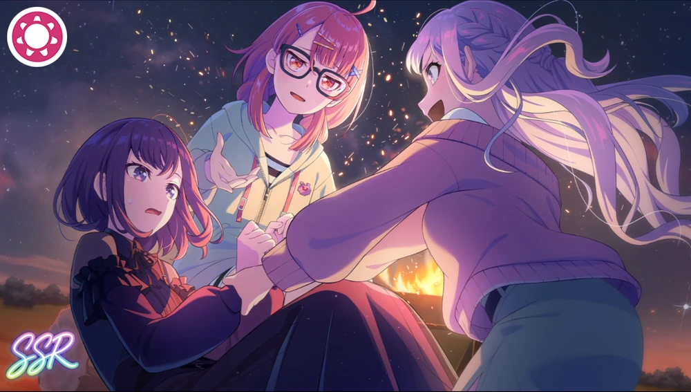アワーノーツ_夜の海と焚き火と青春と