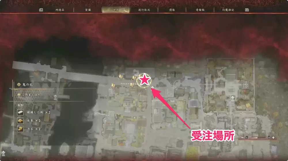 浮かばれぬ墓_受注場所(マップ)