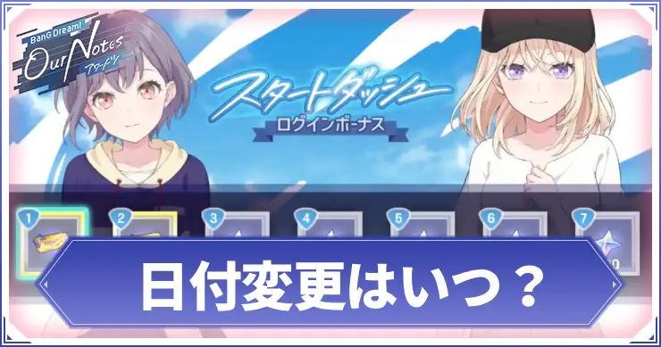 日付変更はいつ