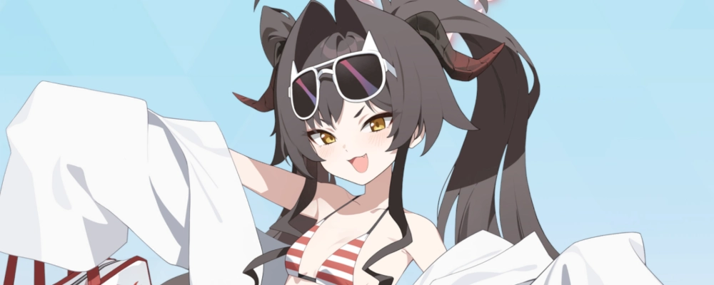 ブルアカ_水着カスミ