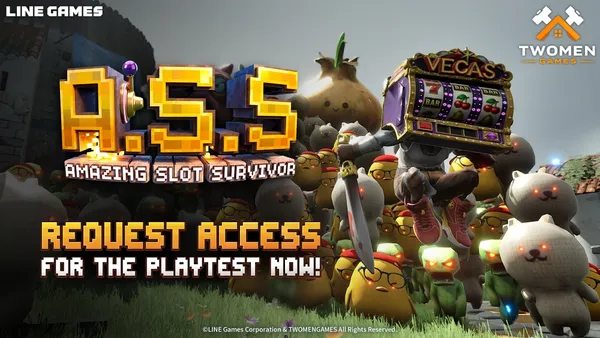 LINE Games、PC向け新作ゲーム『Amazing Slot Survivor』Steamにてプレイテストを開始！