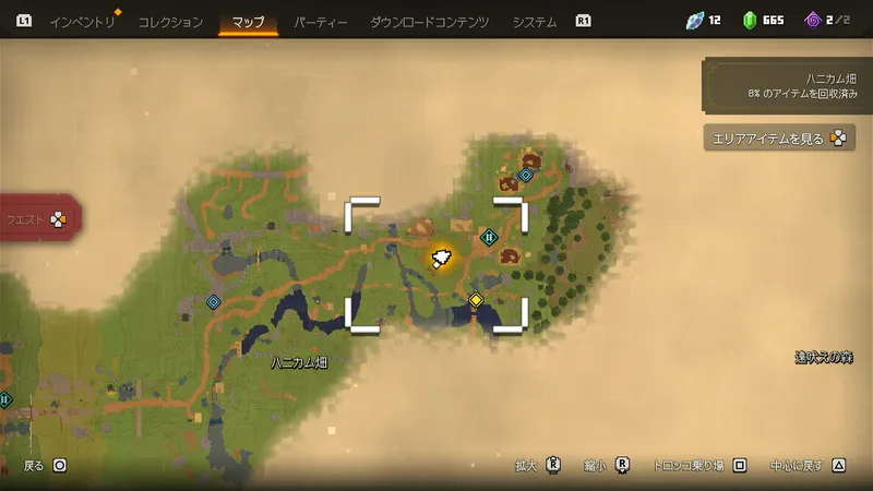 ハチのお世話屋さん_サブクエスト発生場所_マップ