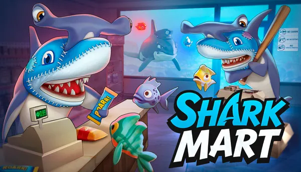 海の中の協力悪徳お店シミュレーション 『シャーク・マート』Steamにて無料デモ版配信開始