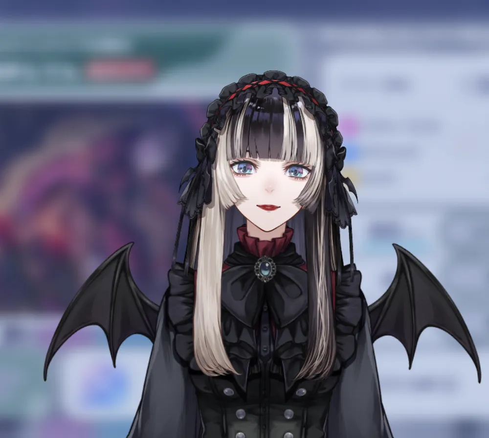 高貴なるヴァンパイアの嗜み 儒烏風亭らでんの衣装3Dモデル