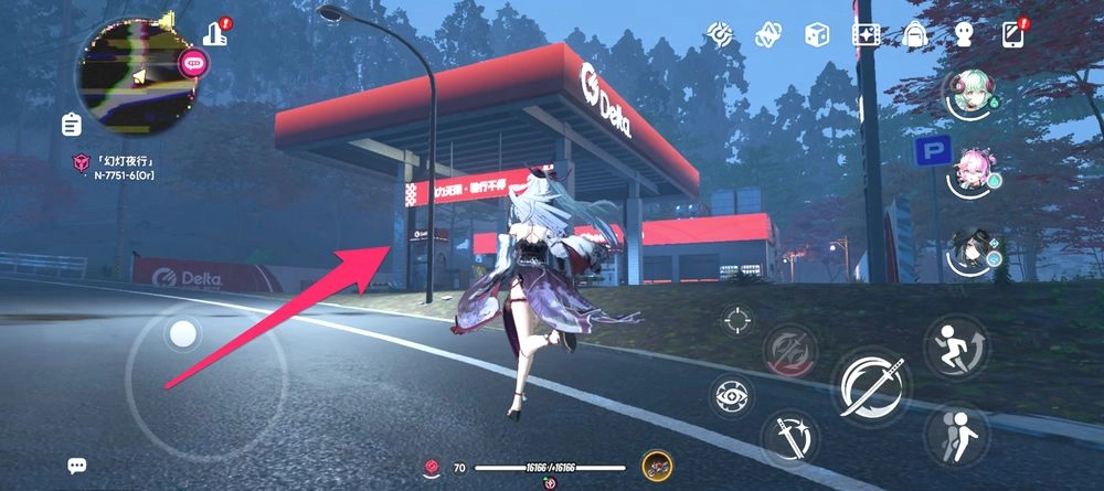 灯りに近づく