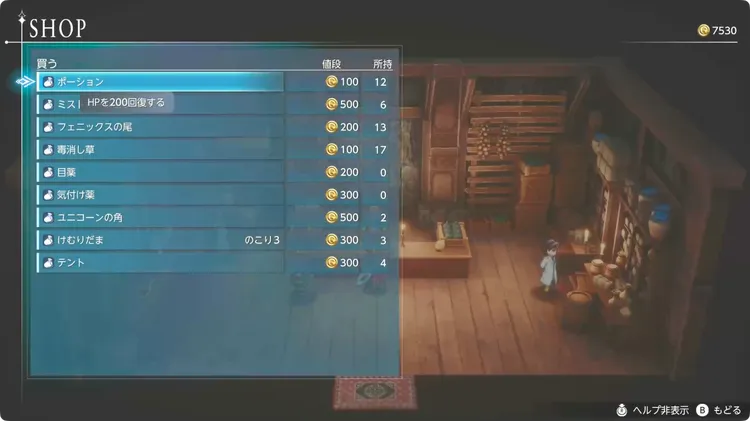 FFRS_金策使い道_アイテム購入