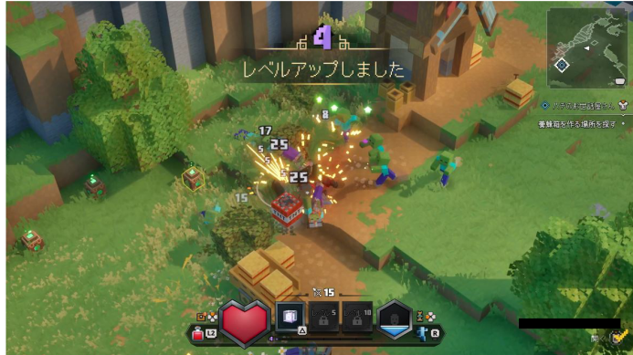 マイクラダンジョンズ2_レベル上げ