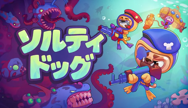わちゃわちゃ４人協力2D深海探索アクション『ソルティドッグ』Steamデモ配信開始！