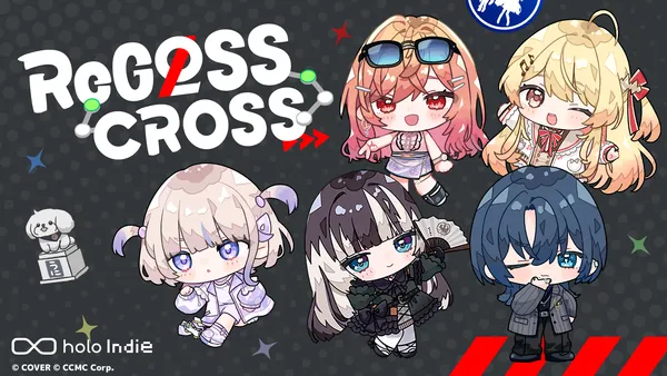 「holo Indie」より、2Dパズルゲーム『ReGLOSS: CROSS』が本日Steamで発売！