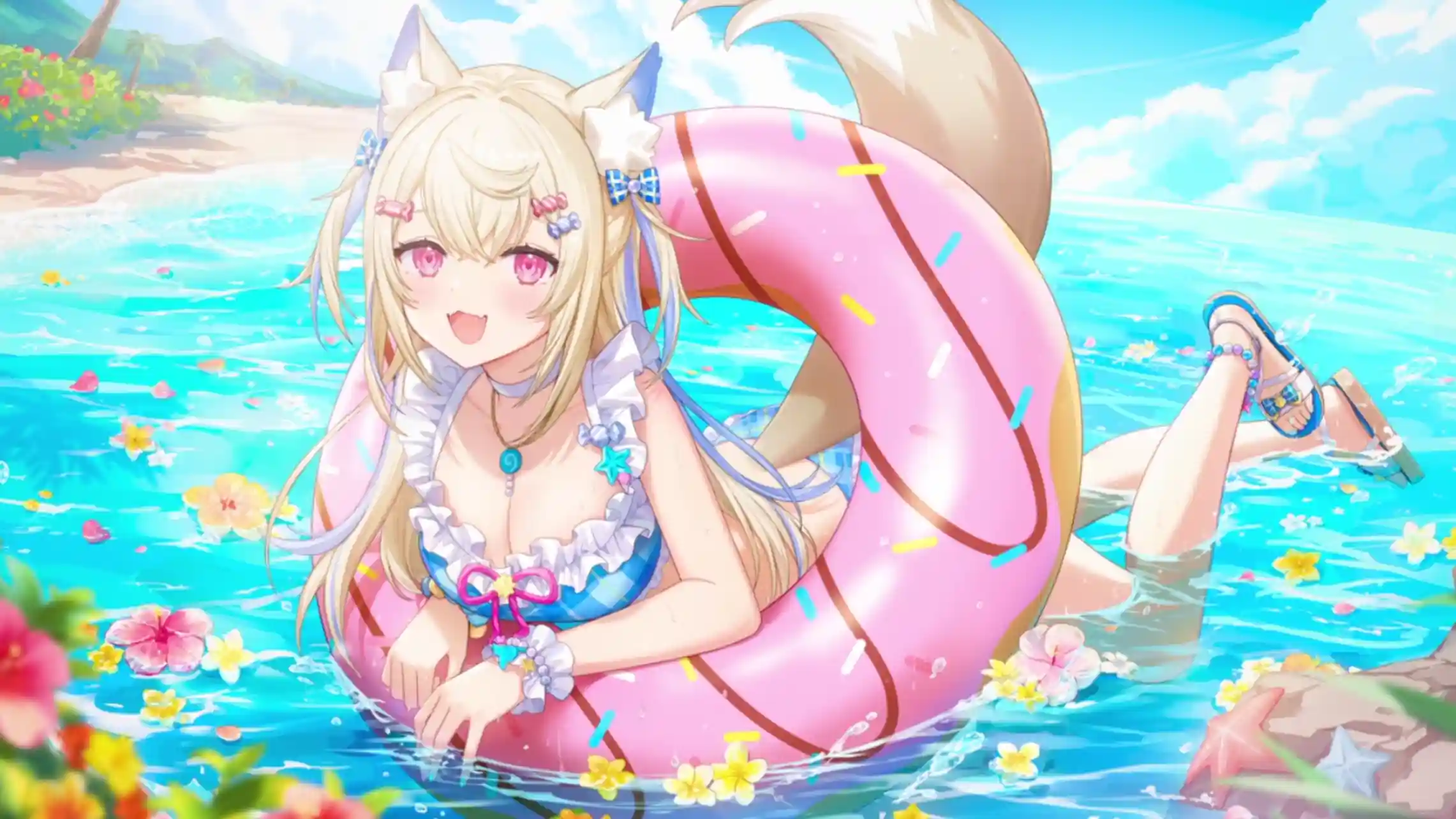 フワワのFlowing Summer フワワ・アビスガードの衣装イラスト