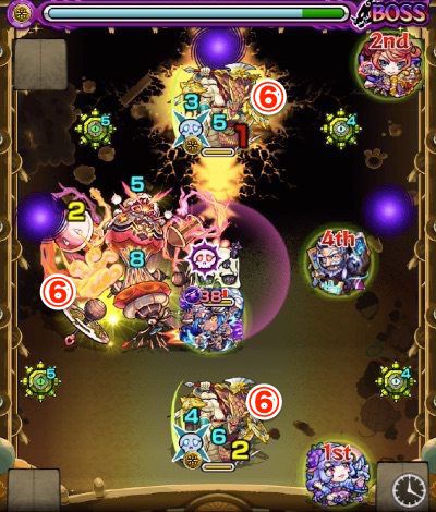s_モンスト、ラウドラ、極、ボス1、覚醒後