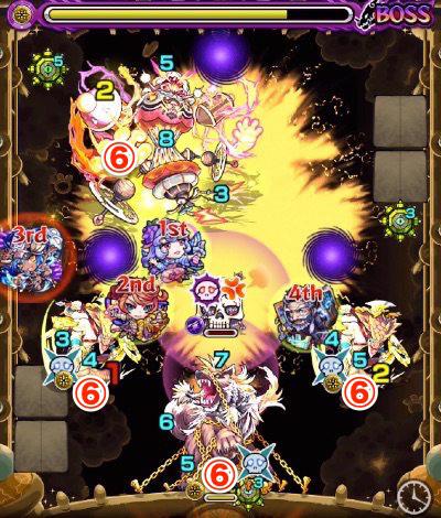 s_モンスト、ラウドラ、極、ボス3、覚醒後