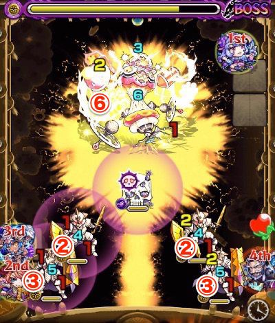 s_モンスト、ラウドラ、極、ボス3、覚醒前