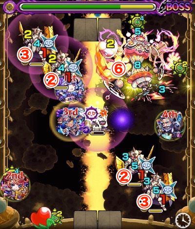 s_モンスト、ラウドラ、極、ボス2、覚醒後